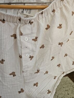 Bear Print Boxer Style Shorts